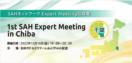 1st SAH Expert Meeting in Chiba